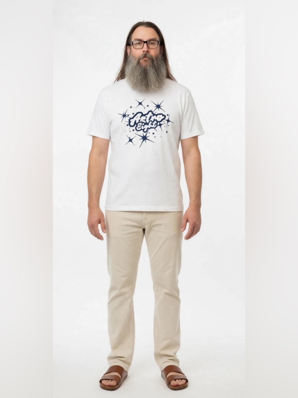 Astro Eight White Graphic T-Shirt